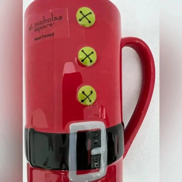 SET: st. nicolas square |  2- tall, Santa suit coffee mugs - Picture 5 of 15